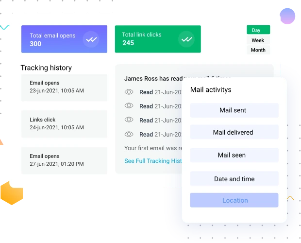 Email Activity Timeline