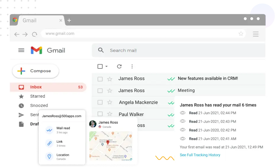 email tracking tool leave note
